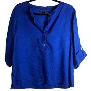 Lafayette 148 New York 100% Linen Top Size 6